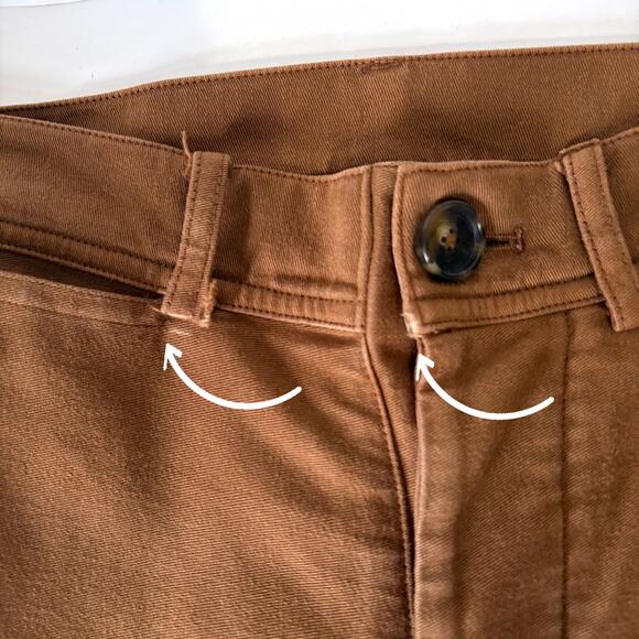 CARON CALLAHAN Stewart Sailor Cotton Wide Leg Pants in Cognac Size 4 - Picture 9 of 15